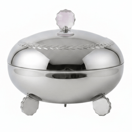 AKDC Premium Stainless Steel Round Dates Serving Bowl with Secure Lid for Dry Fruit Storage – 10 cm - Al Kabayel Discount CentreAKDC Premium Stainless Steel Round Dates Serving Bowl with Secure Lid for Dry Fruit Storage – 10 cmBowlsAKDCAl Kabayel Discount Centre