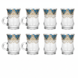 AKDC Premium Tea Glass Set of Six Pieces with Blue and Gold Decorative Finish 100 ml - Al Kabayel Discount CentreAKDC Premium Tea Glass Set of Six Pieces with Blue and Gold Decorative Finish 100 mlTumblersAKDCAl Kabayel Discount Centre
