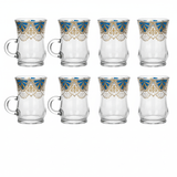 AKDC Premium Tea Glass Set of Six Pieces with Blue and Gold Decorative Finish 100 ml - Al Kabayel Discount CentreAKDC Premium Tea Glass Set of Six Pieces with Blue and Gold Decorative Finish 100 mlTumblersAKDCAl Kabayel Discount Centre