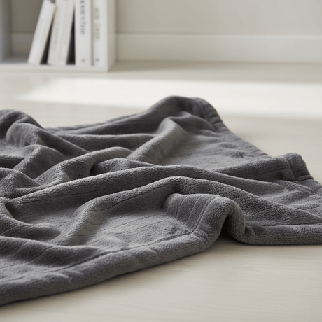 AKDC Premium Textured Pampon Fibre Blanket for Bed & Sofa – 200×230 cm, Modern Gray - Al Kabayel Discount CentreAKDC Premium Textured Pampon Fibre Blanket for Bed & Sofa – 200×230 cm, Modern GrayBeddingAKDCAl Kabayel Discount Centre