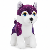 AKDC Purple & White Dog Plush Toy 30cm Cute Puppy Stuffed Animal Gift for Kids Boys Girls - Al Kabayel Discount CentreAKDC Purple & White Dog Plush Toy 30cm Cute Puppy Stuffed Animal Gift for Kids Boys GirlsToysAKDCAl Kabayel Discount Centre