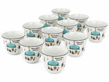 AKDC Ramadan Collection 12 - Piece White Ceramic Arabic Coffee Cup Set – Traditional Gahwa Serving - Al Kabayel Discount CentreAKDC Ramadan Collection 12 - Piece White Ceramic Arabic Coffee Cup Set – Traditional Gahwa ServingTea SetsAKDCAl Kabayel Discount Centre