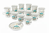 AKDC Ramadan Collection 18 - Piece White Ceramic Tea & Arabic Coffee Cup Set with Saucers – Festive Tableware - Al Kabayel Discount CentreAKDC Ramadan Collection 18 - Piece White Ceramic Tea & Arabic Coffee Cup Set with Saucers – Festive TablewareTea SetsAKDCAl Kabayel Discount Centre