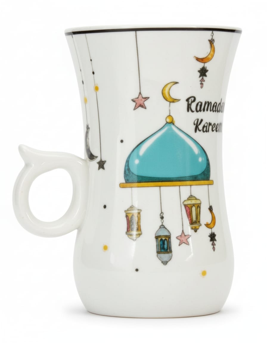 AKDC Ramadan Collection 18 - Piece White Ceramic Tea & Arabic Coffee Cup Set with Saucers – Festive Tableware - Al Kabayel Discount CentreAKDC Ramadan Collection 18 - Piece White Ceramic Tea & Arabic Coffee Cup Set with Saucers – Festive TablewareTea SetsAKDCAl Kabayel Discount Centre