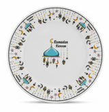 AKDC Ramadan Collection White Ceramic Dinner Plate – Elegant Festive Serving Plate, 25cm - Al Kabayel Discount CentreAKDC Ramadan Collection White Ceramic Dinner Plate – Elegant Festive Serving Plate, 25cmPlatesAKDCAl Kabayel Discount Centre