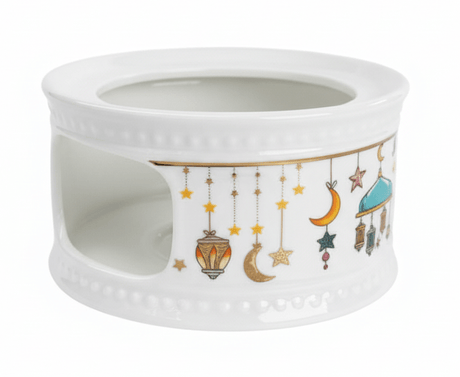 AKDC Ramadan Collection White Ceramic Kettle with Warmer – Ideal for Tea & Coffee Serving, 800ml - Al Kabayel Discount CentreAKDC Ramadan Collection White Ceramic Kettle with Warmer – Ideal for Tea & Coffee Serving, 800mlTea/Coffee PotsAKDCAl Kabayel Discount Centre