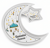 AKDC Ramadan Collection White Ceramic Moon & Star Decorative Serving Plate – Islamic Tableware, 27cm - Al Kabayel Discount CentreAKDC Ramadan Collection White Ceramic Moon & Star Decorative Serving Plate – Islamic Tableware, 27cmPlatesAKDCAl Kabayel Discount Centre