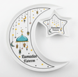 AKDC Ramadan Collection White Ceramic Moon & Star Serving Plate – Festive Islamic Tableware, 23cm - Al Kabayel Discount CentreAKDC Ramadan Collection White Ceramic Moon & Star Serving Plate – Festive Islamic Tableware, 23cmPlatesAKDCAl Kabayel Discount Centre