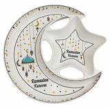 AKDC Ramadan Collection White Ceramic Moon with Large Star Serving Plate – Luxury Islamic Tableware, 28cm - Al Kabayel Discount CentreAKDC Ramadan Collection White Ceramic Moon with Large Star Serving Plate – Luxury Islamic Tableware, 28cmPlatesAKDCAl Kabayel Discount Centre