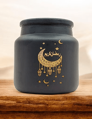 AKDCÂ Ramadan Kareem Printed Natural Soy Wax Scented Jar Candle 7x7cm - Al Kabayel Discount CentreAKDCÂ Ramadan Kareem Printed Natural Soy Wax Scented Jar Candle 7x7cmHome DÃ©cor AccentsAKDCAl Kabayel Discount Centre