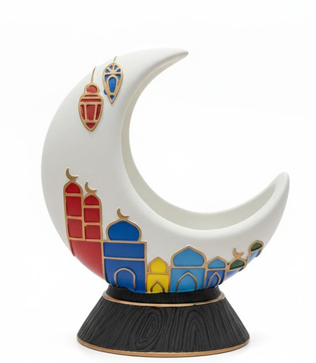 AKDC Ramadan Moon Décor Chalk Material 13×10 cm – Celestial Home Accent - Al Kabayel Discount CentreAKDC Ramadan Moon Décor Chalk Material 13×10 cm – Celestial Home AccentHome Décor AccentsAKDCAl Kabayel Discount Centre