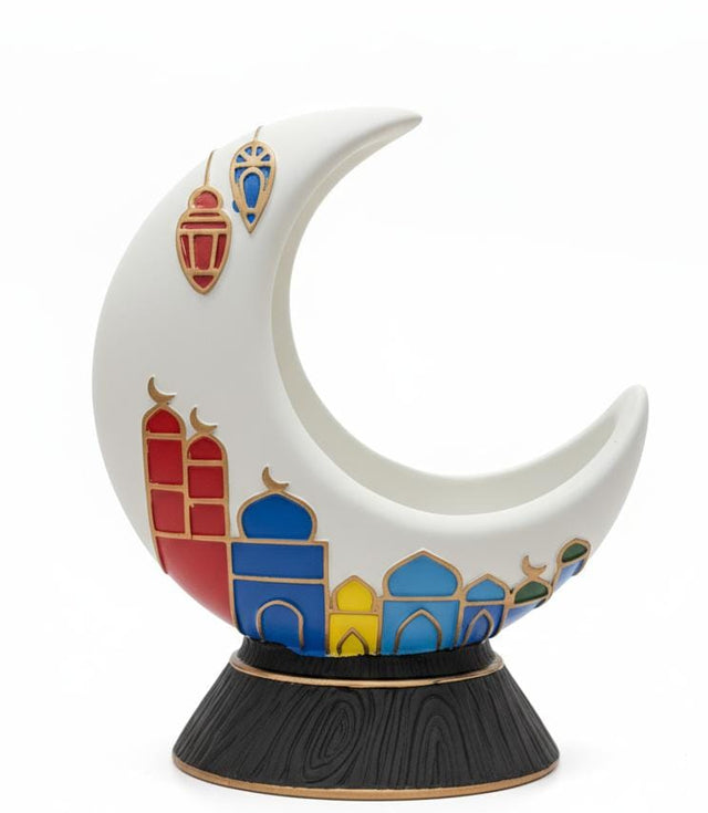 AKDC Ramadan Moon Décor Chalk Material 13×10 cm – Celestial Home Accent - Al Kabayel Discount CentreAKDC Ramadan Moon Décor Chalk Material 13×10 cm – Celestial Home AccentHome Décor AccentsAKDCAl Kabayel Discount Centre