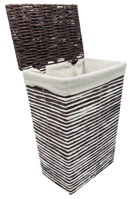 AKDC Rattan Laundary Basket 30cm*21cm*40cm, Dark Brown - Al Kabayel Discount CentreAKDC Rattan Laundary Basket 30cm*21cm*40cm, Dark BrownOrganizers & AccessoriesAKDCAl Kabayel Discount Centre