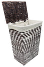 AKDC Rattan Laundary Basket 30cm*21cm*40cm, Dark Brown - Al Kabayel Discount CentreAKDC Rattan Laundary Basket 30cm*21cm*40cm, Dark BrownOrganizers & AccessoriesAKDCAl Kabayel Discount Centre