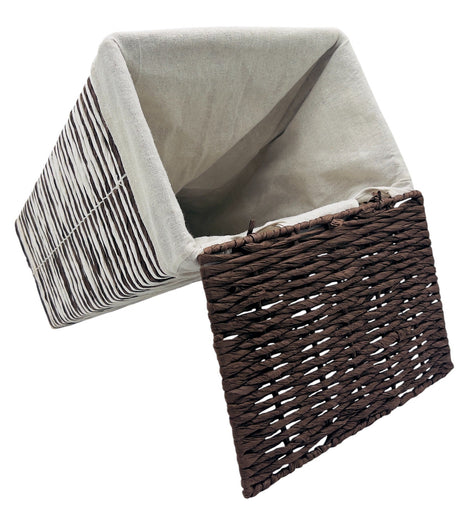 AKDC Rattan Laundary Basket 30cm*21cm*40cm, Dark Brown - Al Kabayel Discount CentreAKDC Rattan Laundary Basket 30cm*21cm*40cm, Dark BrownOrganizers & AccessoriesAKDCAl Kabayel Discount Centre