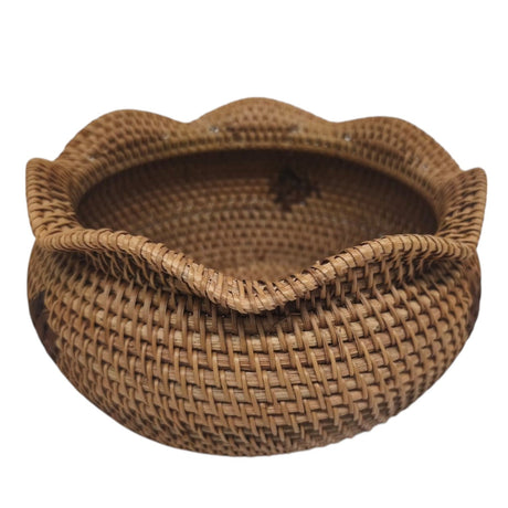 AKDC Rattan Round Fruit Basket Round Fruit Bowl, Bread Basket, Food Storage Bowl, Snack Serving Bowl Décor - 22CM(Brown) - Al Kabayel Discount CentreAKDC Rattan Round Fruit Basket Round Fruit Bowl, Bread Basket, Food Storage Bowl, Snack Serving Bowl Décor - 22CM(Brown)RattansAKDCAl Kabayel Discount Centre