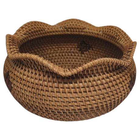 AKDC Rattan Round Fruit Basket Round Fruit Bowl, Bread Basket, Food Storage Bowl, Snack Serving Bowl Décor - 22CM(Brown) - Al Kabayel Discount CentreAKDC Rattan Round Fruit Basket Round Fruit Bowl, Bread Basket, Food Storage Bowl, Snack Serving Bowl Décor - 22CM(Brown)RattansAKDCAl Kabayel Discount Centre
