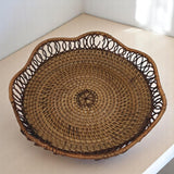 AKDC Rattan Serving Tray, Hand Woven Serving Basket Flat Wicker Fruit Bread Serving Basket for Coffee Table, Kitchen Counter Table - 20CM(â€ŽBrown) - Al Kabayel Discount CentreAKDC Rattan Serving Tray, Hand Woven Serving Basket Flat Wicker Fruit Bread Serving Basket for Coffee Table, Kitchen Counter Table - 20CM(â€ŽBrown)RattansAKDCAl Kabayel Discount Centre
