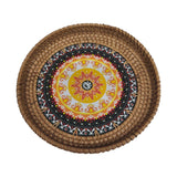 AKDC Rattan Serving Tray with Wooden Base, Decorative Wicker Basket for Table Decor, Storage and Display of Coffee Bread Food Fruit - 24CM - Al Kabayel Discount CentreAKDC Rattan Serving Tray with Wooden Base, Decorative Wicker Basket for Table Decor, Storage and Display of Coffee Bread Food Fruit - 24CMRattansAKDCAl Kabayel Discount Centre