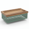 AKDC Rectangle Wooden Candy Tray with Sage Green Metal Base – Decorative Serving Tray for Desserts & Snacks – 28 × 18 cm - Al Kabayel Discount CentreAKDC Rectangle Wooden Candy Tray with Sage Green Metal Base – Decorative Serving Tray for Desserts & Snacks – 28 × 18 cmServing TraysAKDCAl Kabayel Discount Centre