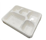 AKDC Rectangular 5 - Compartment Sugarcane Pulp Paper Plates – 25 Piece Pack - Al Kabayel Discount CentreAKDC Rectangular 5 - Compartment Sugarcane Pulp Paper Plates – 25 Piece PackDisposablesAKDCAl Kabayel Discount Centre