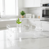 AKDC Rectangular Acrylic Foldable Footed Serving Tray with Stable Base Ideal for Serving Drinks and Snacks 37x23 cm - Al Kabayel Discount CentreAKDC Rectangular Acrylic Foldable Footed Serving Tray with Stable Base Ideal for Serving Drinks and Snacks 37x23 cmServing TraysAKDCAl Kabayel Discount Centre