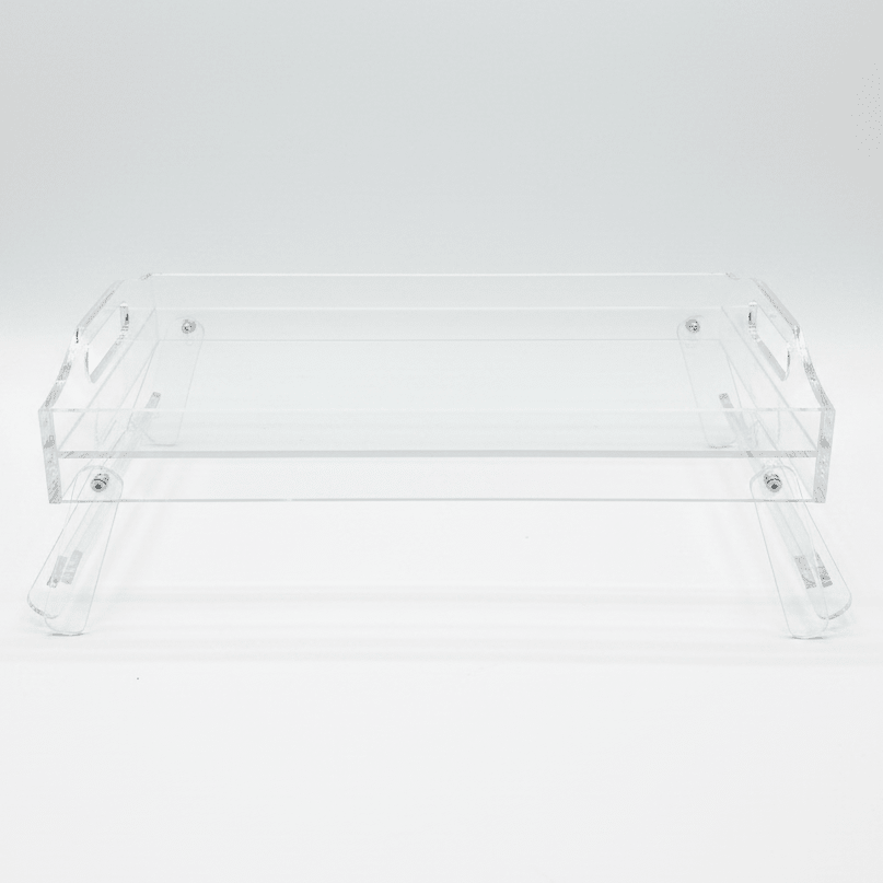 AKDC Rectangular Acrylic Foldable Footed Serving Tray with Stable Base Ideal for Serving Drinks and Snacks 37x23 cm - Al Kabayel Discount CentreAKDC Rectangular Acrylic Foldable Footed Serving Tray with Stable Base Ideal for Serving Drinks and Snacks 37x23 cmServing TraysAKDCAl Kabayel Discount Centre