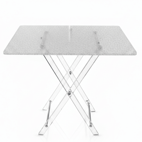 AKDC Rectangular Acrylic Folding Table Set with Crushed Ice Design Modern Decorative Coffee Table Set 50x40x47 cm - Al Kabayel Discount CentreAKDC Rectangular Acrylic Folding Table Set with Crushed Ice Design Modern Decorative Coffee Table Set 50x40x47 cmOrganizers & AccessoriesAKDCAl Kabayel Discount Centre