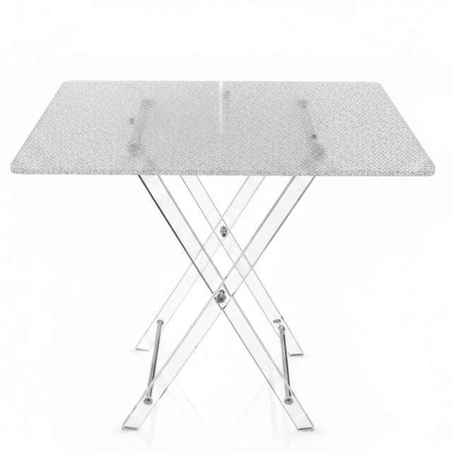 AKDC Rectangular Acrylic Folding Table Set with Crushed Ice Design Modern Decorative Coffee Table Set 50x40x47 cm - Al Kabayel Discount CentreAKDC Rectangular Acrylic Folding Table Set with Crushed Ice Design Modern Decorative Coffee Table Set 50x40x47 cmOrganizers & AccessoriesAKDCAl Kabayel Discount Centre