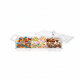 AKDC Rectangular Clear Acrylic 3 Compartment Candy Box with Lid Stylish Kitchen Storage Organizer 36x13x6 cm - Al Kabayel Discount CentreAKDC Rectangular Clear Acrylic 3 Compartment Candy Box with Lid Stylish Kitchen Storage Organizer 36x13x6 cmServing TraysAKDCAl Kabayel Discount Centre