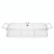 AKDC Rectangular Clear Acrylic 3 Compartment Candy Box with Lid Stylish Kitchen Storage Organizer 36x13x6 cm - Al Kabayel Discount CentreAKDC Rectangular Clear Acrylic 3 Compartment Candy Box with Lid Stylish Kitchen Storage Organizer 36x13x6 cmServing TraysAKDCAl Kabayel Discount Centre