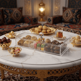 AKDC Rectangular Clear Acrylic 3 Compartment Candy Box with Lid Stylish Kitchen Storage Organizer 36x13x6 cm - Al Kabayel Discount CentreAKDC Rectangular Clear Acrylic 3 Compartment Candy Box with Lid Stylish Kitchen Storage Organizer 36x13x6 cmServing TraysAKDCAl Kabayel Discount Centre
