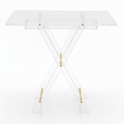 AKDC Rectangular Clear Acrylic Folding Table Set with Gold Frame Supports and Artistic Arabic Calligraphy Detail Premium 4 - Piece Set 50x40x47 cm - Al Kabayel Discount CentreAKDC Rectangular Clear Acrylic Folding Table Set with Gold Frame Supports and Artistic Arabic Calligraphy Detail Premium 4 - Piece Set 50x40x47 cmOrganizers & AccessoriesAKDCAl Kabayel Discount Centre