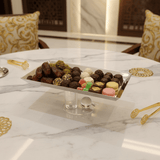 AKDC Rectangular Elegant Footed Candy Tray – Premium Metal Serving Tray for Sweets & Snacks Display – 24x12 cm - Al Kabayel Discount CentreAKDC Rectangular Elegant Footed Candy Tray – Premium Metal Serving Tray for Sweets & Snacks Display – 24x12 cmServing TraysAKDCAl Kabayel Discount Centre