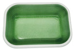 AKDC Rectangular Enamel Bowl 17cm*12cm*4cm, White/Green - Al Kabayel Discount CentreAKDC Rectangular Enamel Bowl 17cm*12cm*4cm, White/GreenBowlsAKDCAl Kabayel Discount Centre