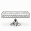 AKDC Rectangular Footed Silver Glass Candy Dish 40×14 cm Modern Serving Tray for Snacks & Desserts - Al Kabayel Discount CentreAKDC Rectangular Footed Silver Glass Candy Dish 40×14 cm Modern Serving Tray for Snacks & DessertsServing TraysAKDCAl Kabayel Discount Centre