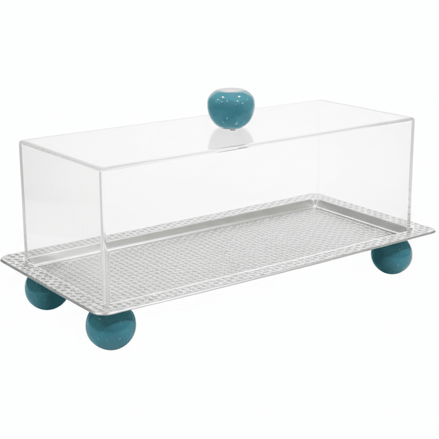 AKDC Rectangular Metal Candy Tray with Acrylic Cover – Premium Food Display & Storage Tray for Hygienic Serving – 32x12 cm - Al Kabayel Discount CentreAKDC Rectangular Metal Candy Tray with Acrylic Cover – Premium Food Display & Storage Tray for Hygienic Serving – 32x12 cmServing TraysAKDCAl Kabayel Discount Centre