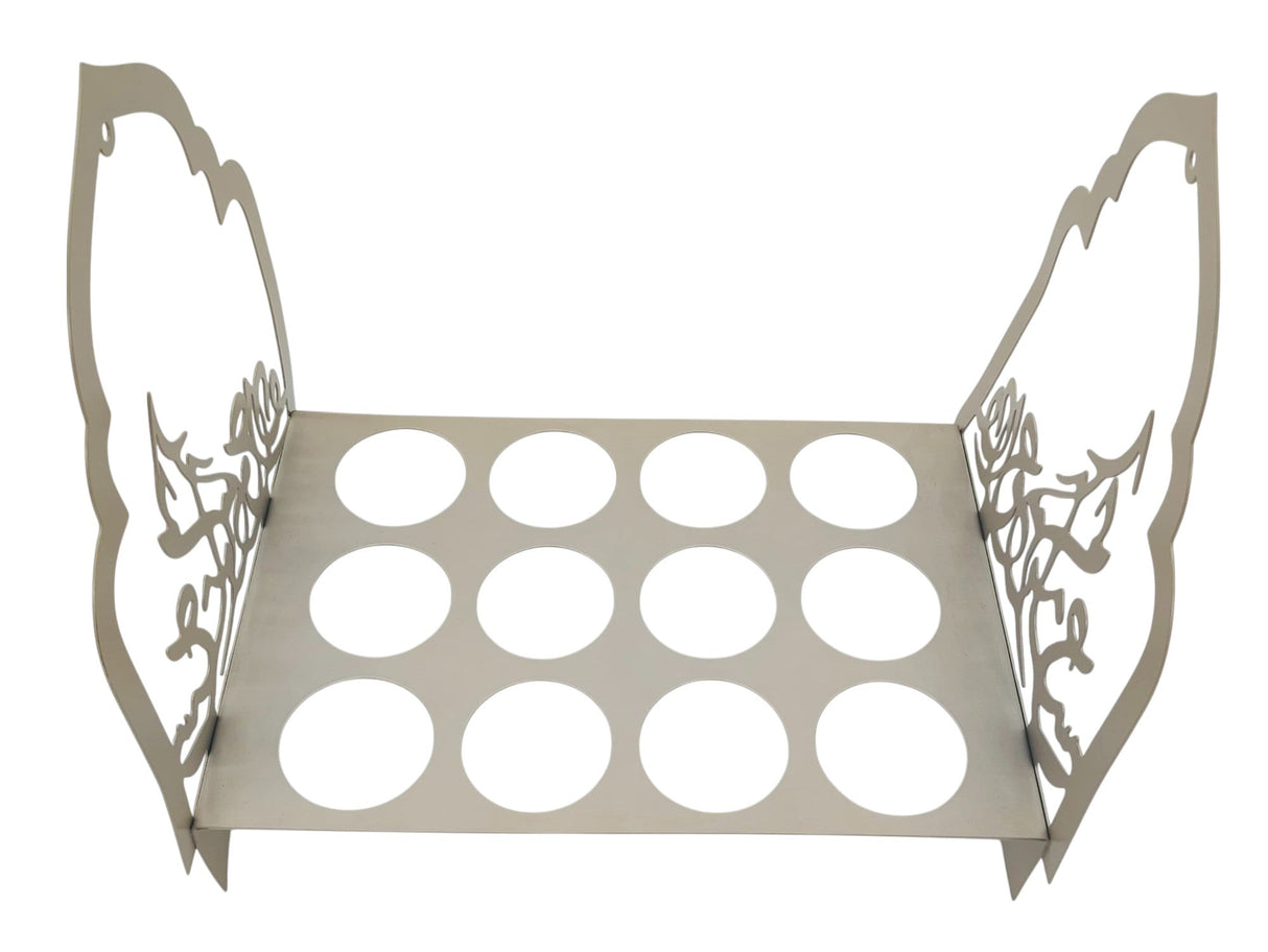 AKDC Rectangular Metal Cawa Cup Holder (12 Cup Holding) 30cm*20cm, Beige - Al Kabayel Discount CentreAKDC Rectangular Metal Cawa Cup Holder (12 Cup Holding) 30cm*20cm, BeigeOrganizers & AccessoriesAKDCAl Kabayel Discount Centre