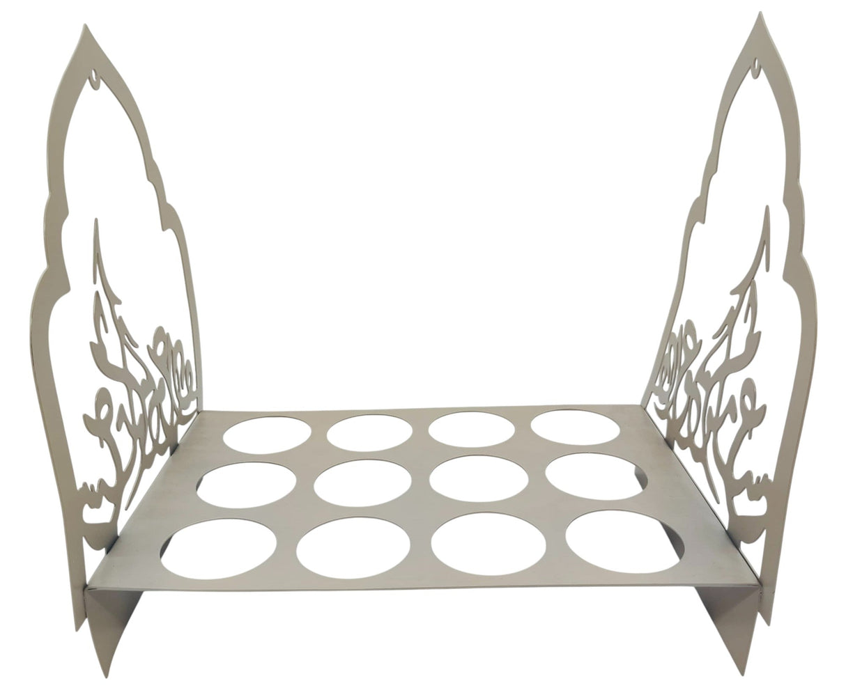 AKDC Rectangular Metal Cawa Cup Holder (12 Cup Holding) 30cm*20cm, Beige - Al Kabayel Discount CentreAKDC Rectangular Metal Cawa Cup Holder (12 Cup Holding) 30cm*20cm, BeigeOrganizers & AccessoriesAKDCAl Kabayel Discount Centre