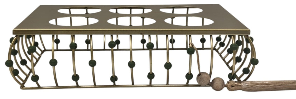 AKDC Rectangular Metal Cup Holder 27cm*15cm*7cm, Golden - Al Kabayel Discount CentreAKDC Rectangular Metal Cup Holder 27cm*15cm*7cm, GoldenOrganizers & AccessoriesAKDCAl Kabayel Discount Centre