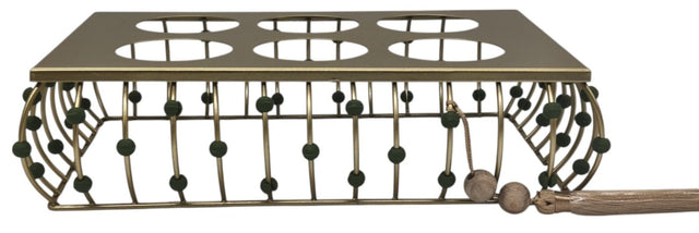 AKDC Rectangular Metal Cup Holder 27cm*15cm*7cm, Golden - Al Kabayel Discount CentreAKDC Rectangular Metal Cup Holder 27cm*15cm*7cm, GoldenOrganizers & AccessoriesAKDCAl Kabayel Discount Centre