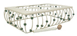 AKDC Rectangular Metal Cup Holder 27cm*15cm*7cm, Ivory - Al Kabayel Discount CentreAKDC Rectangular Metal Cup Holder 27cm*15cm*7cm, IvoryOrganizers & AccessoriesAKDCAl Kabayel Discount Centre