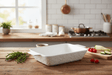 AKDC Rectangular Porcelian Oven Dish 30.5cm*18cm*5.5cm, White - Al Kabayel Discount CentreAKDC Rectangular Porcelian Oven Dish 30.5cm*18cm*5.5cm, WhiteBaking Tray & Oven TrayAKDCAl Kabayel Discount Centre