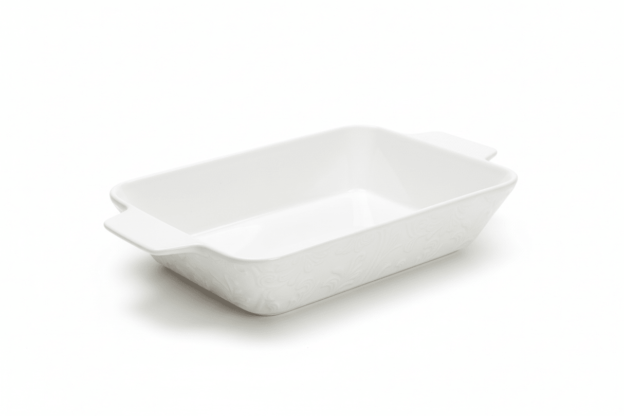 AKDC Rectangular Porcelian Oven Dish 30.5cm*18cm*5.5cm, White - Al Kabayel Discount CentreAKDC Rectangular Porcelian Oven Dish 30.5cm*18cm*5.5cm, WhiteBaking Tray & Oven TrayAKDCAl Kabayel Discount Centre