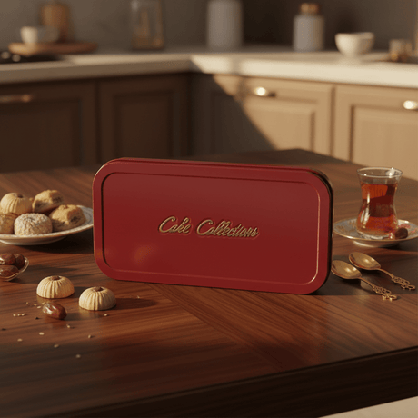 AKDC Rectangular Red Premium Metal Cake Storage Box for Cakes & Pastries 46x22cm - Al Kabayel Discount CentreAKDC Rectangular Red Premium Metal Cake Storage Box for Cakes & Pastries 46x22cmJars & Food SaversAKDCAl Kabayel Discount Centre