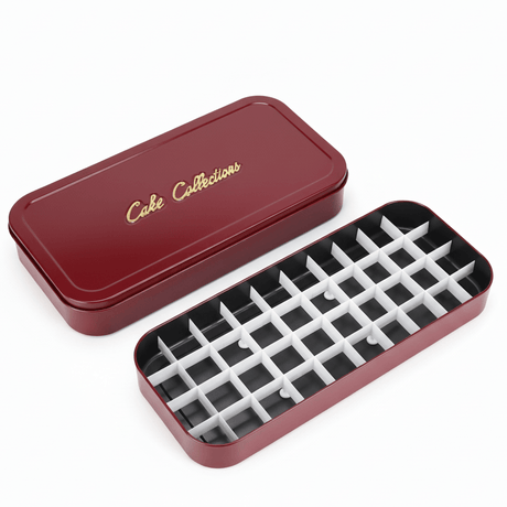 AKDC Rectangular Red Premium Metal Cake Storage Box for Cakes & Pastries 46x22cm - Al Kabayel Discount CentreAKDC Rectangular Red Premium Metal Cake Storage Box for Cakes & Pastries 46x22cmJars & Food SaversAKDCAl Kabayel Discount Centre