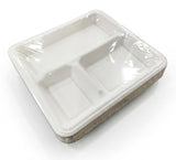 AKDC Rectangular Sugarcane Pulp 3 - Compartment Paper Plates – 25 Piece Pack - Al Kabayel Discount CentreAKDC Rectangular Sugarcane Pulp 3 - Compartment Paper Plates – 25 Piece PackDisposablesAKDCAl Kabayel Discount Centre