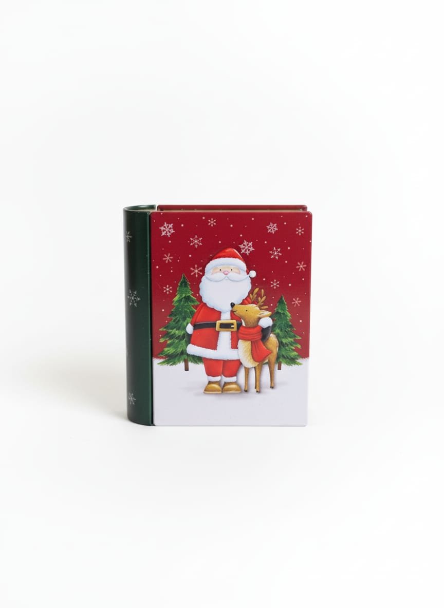 AKDC Red Box - Shaped Metal Gift Box 10×12×4 cm – Santa & Deer Design Festive Holiday Container - Al Kabayel Discount CentreAKDC Red Box - Shaped Metal Gift Box 10×12×4 cm – Santa & Deer Design Festive Holiday ContainerHome Décor AccentsAKDCAl Kabayel Discount Centre