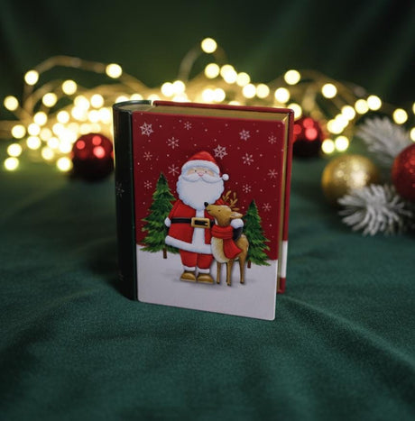 AKDC Red Box - Shaped Metal Gift Box 10×12×4 cm – Santa & Deer Design Festive Holiday Container - Al Kabayel Discount CentreAKDC Red Box - Shaped Metal Gift Box 10×12×4 cm – Santa & Deer Design Festive Holiday ContainerHome Décor AccentsAKDCAl Kabayel Discount Centre