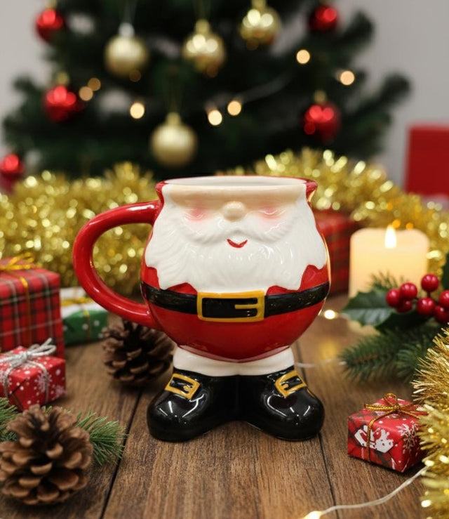 AKDC Red Ceramic Christmas Pot 650 ml – Santa Design for Seasonal Hot Beverages - Al Kabayel Discount CentreAKDC Red Ceramic Christmas Pot 650 ml – Santa Design for Seasonal Hot BeveragesTea/Coffee PotsAKDCAl Kabayel Discount Centre